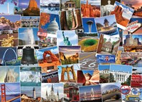 Eurographics puzzel Globetrotter USA - 1000 stukjes karton