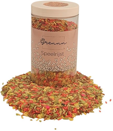 Grennn speelrijst herfst sensorisch speelgoed 250 gram
