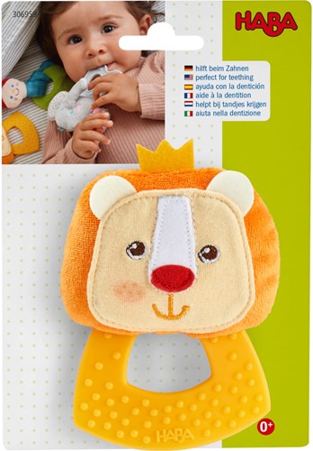 Haba Beißfigur Löwe Baby Beißring BPA-frei farbenfrohes Spielzeug