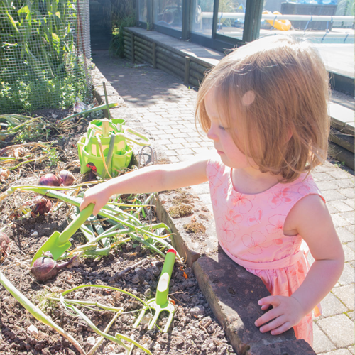 BigJigs Tuingereedschap Groen - 3-delig kinderspeelgoed set-2
