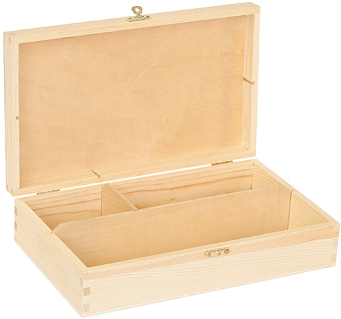 Playwood houten tekendoos knutselbox 27x16x6,5 cm voor kinderen