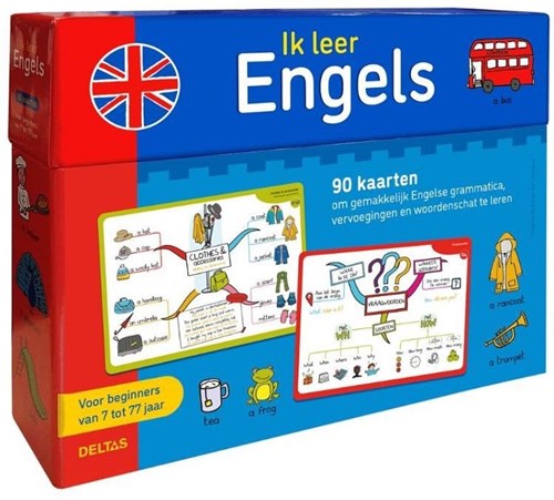 Deltas Lernkarten Englisch - 90 Stück für Kinder und Anfänger