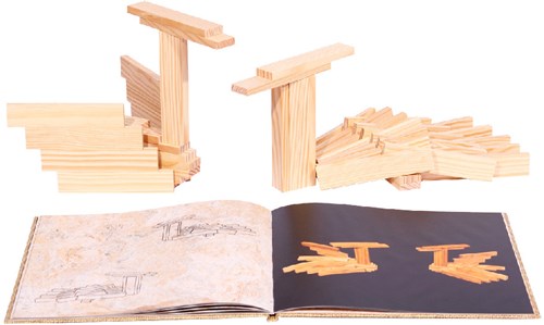 Kapla houten bouwplankjes boek bruin vol. 4 dieren inspiratie-2