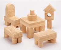 Eduplay Softwood Bausteine 152 Stück - pädagogisches Konstruktionsspielzeug