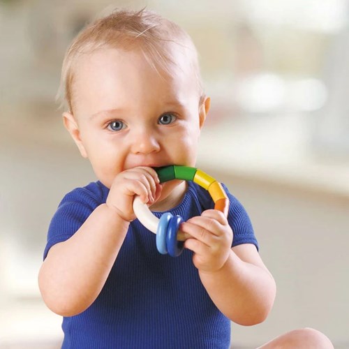 Haba Holzrassel Kringelringel - Babyspielzeug bunt und robust-2