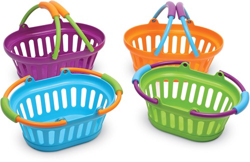 Learning Resources Einkaufskörbe Set aus 4 - buntes Spielzeug für Kinder-2