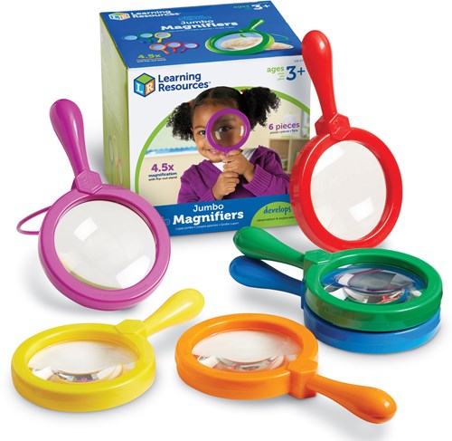 Learning Resources Spielzeug-Lupe Set 6 Stück - Jumbo Vergrößerungsglas für Kinder