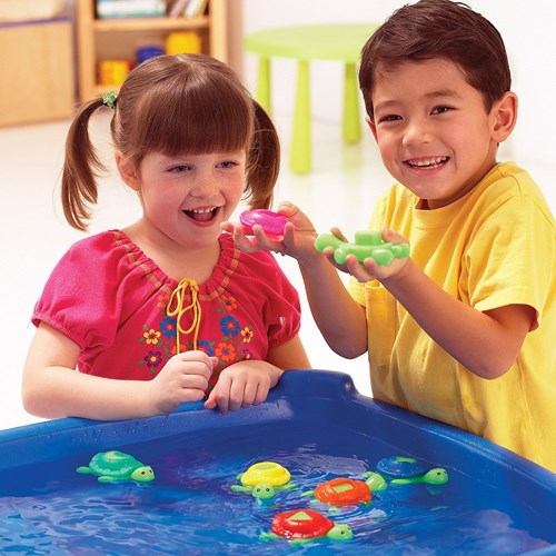 Learning Resources badspeelgoed schildpadden vormen en kleuren set 16 stuks-2