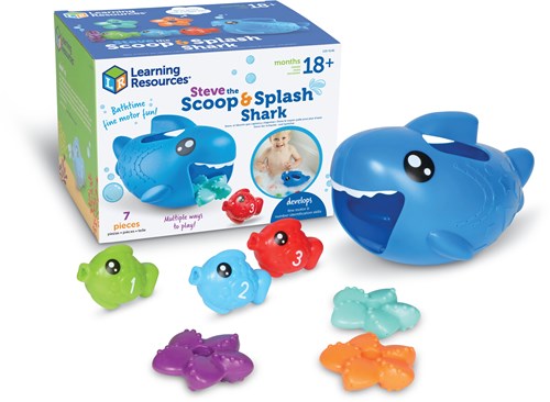 Learning Resources speelgoed Steve the Scoop & Splash Shark - educatief badspeelgoed