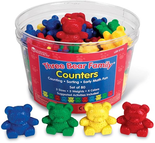 Learning Resources Zählbären Lernspielzeug - 80 Stück bunt