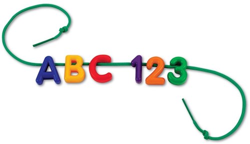 Learning Resources Lernspielzeug - Uppercase Lacing Alphabet mehrfarbig-2