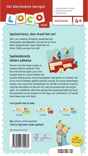 Loco Lernspielzeug mini De Zoete Zusjes spielen mit Buchstaben-3