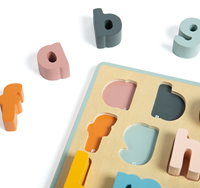 BigJigs Holz abc Puzzle - Lernspielzeug, bunt, FSC-zertifiziert-2