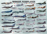 Eurographics legpuzzel Modern Warplanes - 1000 stukjes vliegtuig