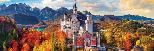 Eurographics puzzel Neuschwanstein kasteel panorama Duitsland 1000 stukjes