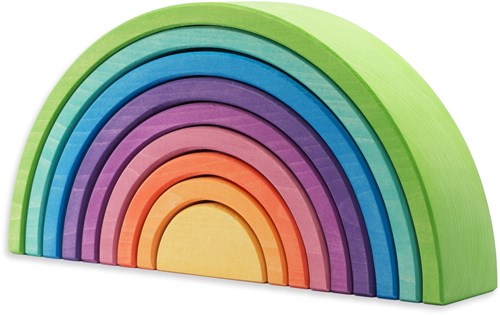 Ocamora Regenbogen Spielzeug Set - pädagogisches Holzspielzeug 9-teilig-3