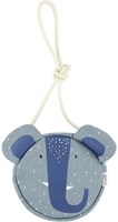Trixie kindertas handtas blauw Mrs. Elephant ronde tas katoen