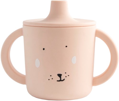 Trixie Silikon Trinklernbecher Baby rosa Mrs. Rabbit auslaufsicher