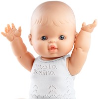Paola Reina Gordi Babypuppe Mädchen Pyjama Weiß - 34 cm Spielzeugpuppe-2