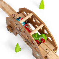 BigJigs Holz Eisenbahn Rickety Bridge - Wildwest Brückenzubehör-3