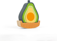 BigJigs speelgoed Rocking Avocado stapelspel sensorisch duurzaam-3