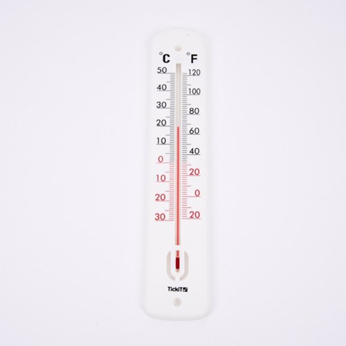 TickiT thermometer analoog voor klaslokaal en buitengebruik