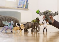 Schleich Bayala - Blumen-Drachenmama und Baby - Spielfigur - Fantasie Spielzeug-3