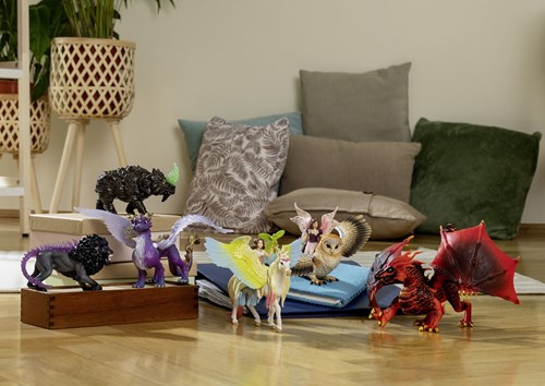 Schleich Bayala Elfje op glitteruil - Speelfiguur kinderspeelgoed-2