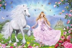 Schmidt puzzel - Prinses en Eenhoorn - 100 stukjes - fantasie speelgoed