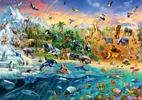 Schmidt puzzel Dierenrijk - 1000 stukjes - dierenpuzzel