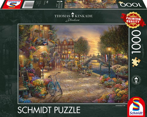 Schmidt Puzzle Amsterdam 1000 Teile Thomas Kinkade Stadtpuzzle-2