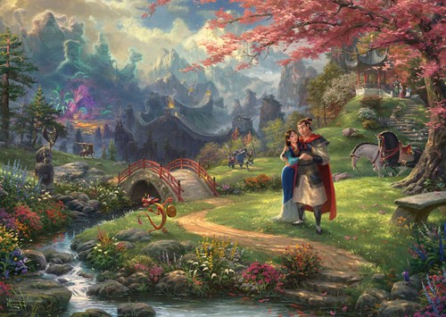 Schmidt Puzzle Disney Mulan 1000 Teile Thomas Kinkade