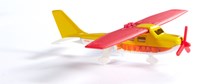 Siku buggy speelgoedset met sportvliegtuig en aanhanger rood-geel-2