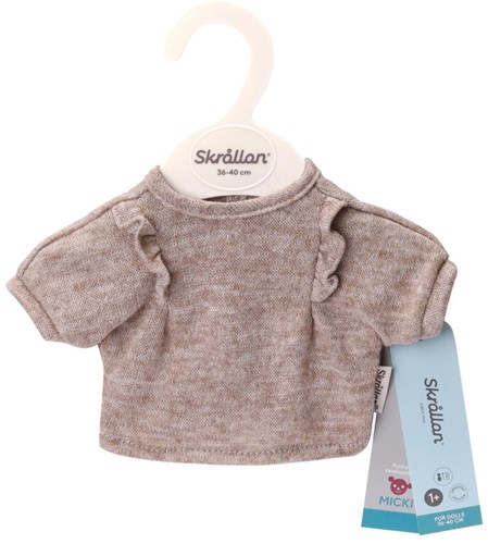 Skrallan Puppenkleidung T-Shirt rosa für Puppen 36-40cm