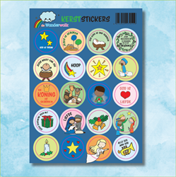 de Wonderwolk Weihnachts-Stickervel mit biblischen Botschaft-Stickern