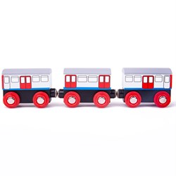 Tidlo Holz U-Bahn Zug - Spielzeugzug für Kinder