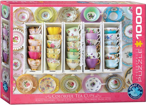 Eurographics Puzzle Teetassen Boxen - 1000 Teile Jigsaw Puzzle-2