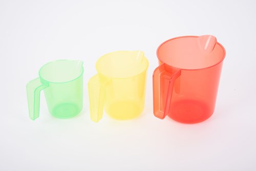 TickiT transparente bunte Stapelkrüge - Lernspielzeug Set-2