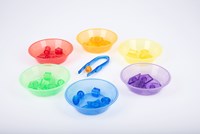 TickiT Sortierschalen transparent - Lernspielzeug mehrfarbig-2