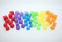 TickiT durchsichtige Würfelset - Lernspielzeug - 54 Stück