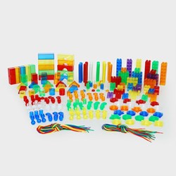 TickiT bunte transparente Formen Lernspielzeug-Set - 634 Teile