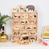 TickiT houten sorteerbak speelgoed - 14 compartimenten multicolor-2