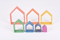 TickiT Regenboog houten architect huizen - educatief speelgoed-2