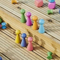 TickiT houten speelgoed regenboog figuren - kleurrijk leerzaam spel-3