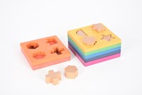 TickiT houten stapelbare vormen regenboog - educatief speelgoed-2