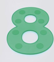 TickiT Silikon Zahlen Lernspielzeug grün - SiliShapes Dot Numbers-2