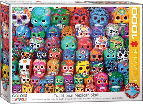 Eurographics Puzzle Mexikanische Schädel - 1000 Teile Kunst-2