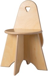 Van Dijk Toys houten Stoel Apollo voor Kleuters - Naturel ( kinderopvang kwaliteit)