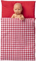Van Dijk Toys Dekbedje - Rood wit geruit-3