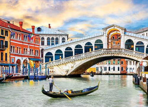 Eurographics puzzel Venetië - Rialtobrug - 1000 stukjes legpuzzel